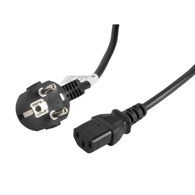 Lanberg - CA-C13C-11CC-0050-BK cable de transmisión Negro 5 m C13 acoplador CEE7/7