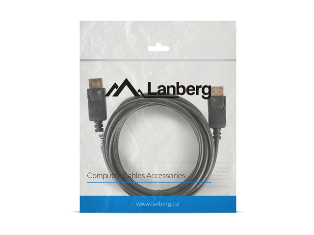 Lanberg - CA-DPDP-10CC-0030-BK cable DisplayPort 3 m Negro