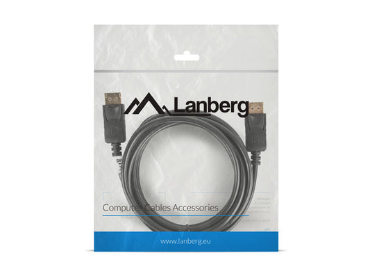 Lanberg - CA-DPDP-10CC-0030-BK cable DisplayPort 3 m Negro