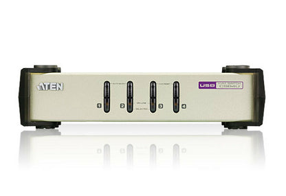 ATEN - Switch KVM VGA PS/2-USB de 4 puertos