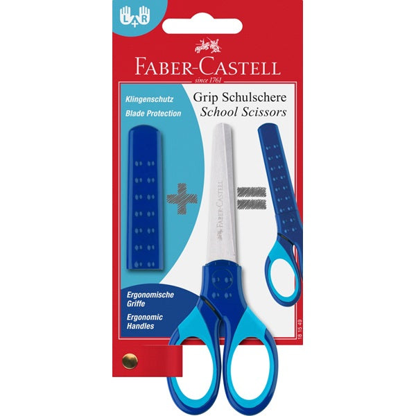 Faber-Castell - 181549 tijera de escritorio y manualidades Tijeras de manualidades  Universal Corte recto Azul