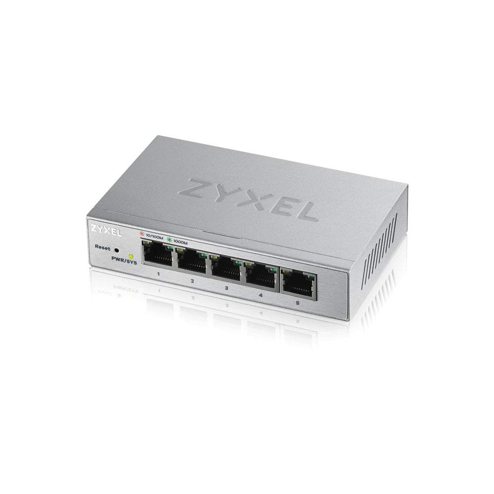 Zyxel - GS1200-5 Gestionado Gigabit Ethernet (10/100/1000) Plata