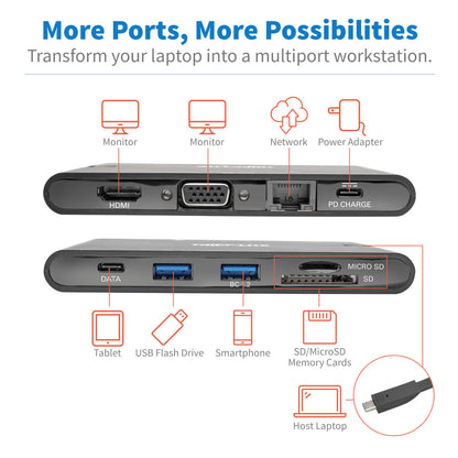 Eaton - USB-C DOCK - 4K HDMI  VGA  USB 3.2