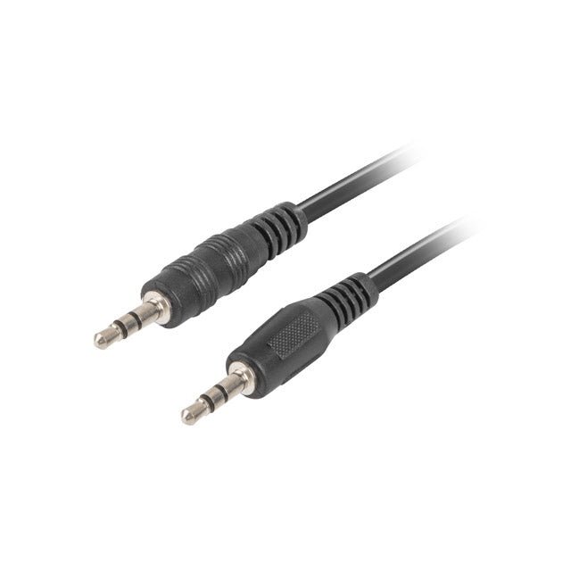 Lanberg - CA-MJMJ-10CC-0012-BK cable de audio 1 2 m 3 5mm Negro