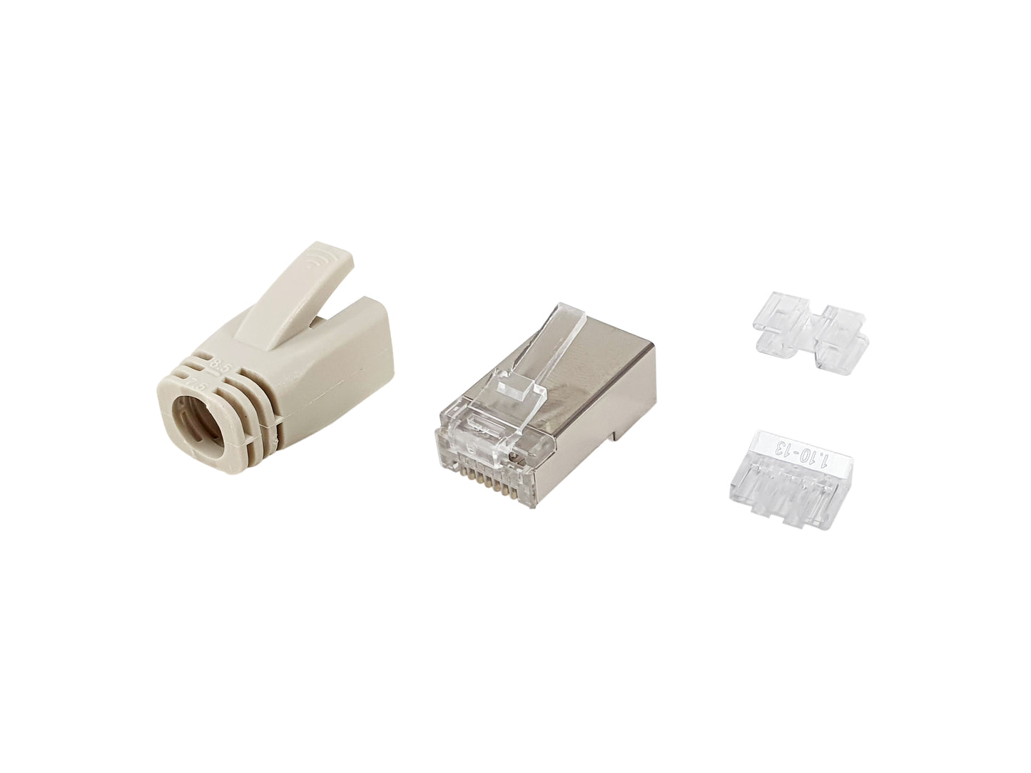 Equip - 121182 conector RJ-45 Acero inoxidable  Transparente  Blanco