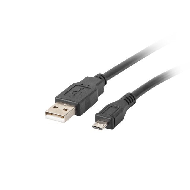 Lanberg - CA-USBM-10CC-0003-BK cable USB USB 2.0 0 3 m Micro-USB B USB A Negro