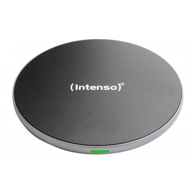 Intenso - BA2 Smartphone Negro  Plata USB Cargador inalámbrico Carga rápida Interior