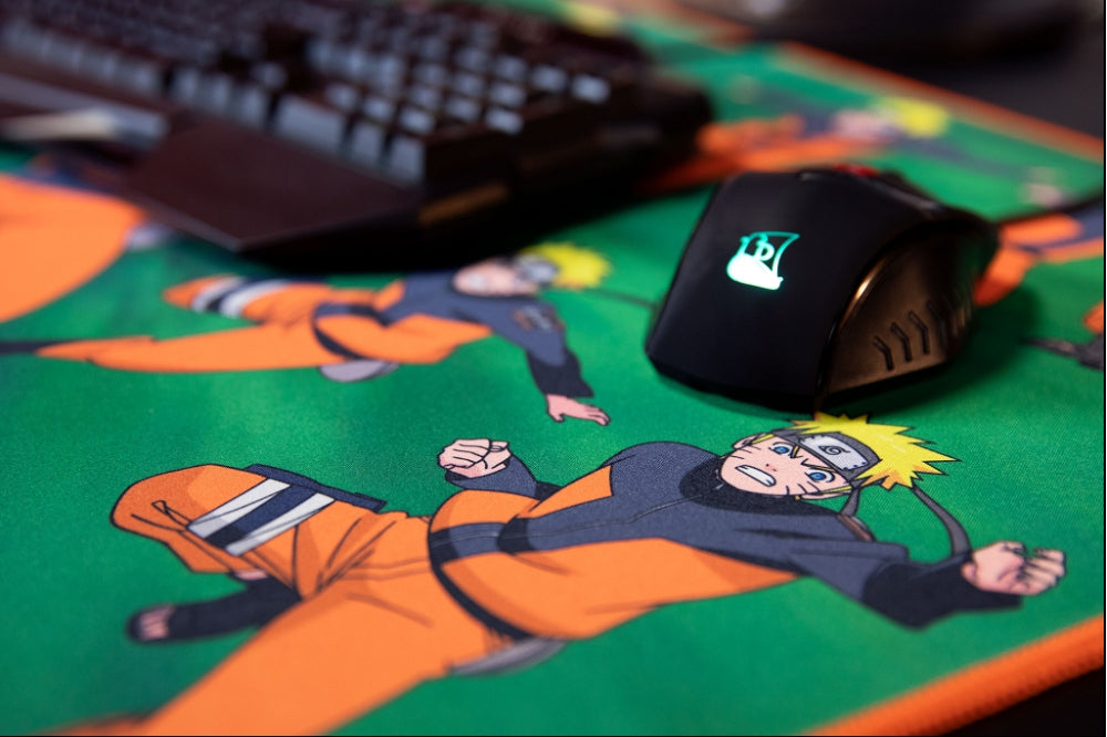 Konix - Naruto KX MOUSEPAD XXL GREEN Alfombrilla de ratón para juegos Multicolor