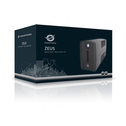 Conceptronic - ZEUS02E sistema de alimentación ininterrumpida (UPS) Línea interactiva 0 85 kVA 480 W 4 salidas AC