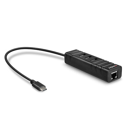 Lindy - 43249 hub de interfaz USB 3.2 Gen 1 (3.1 Gen 1) Type-C 5000 Mbit/s Negro