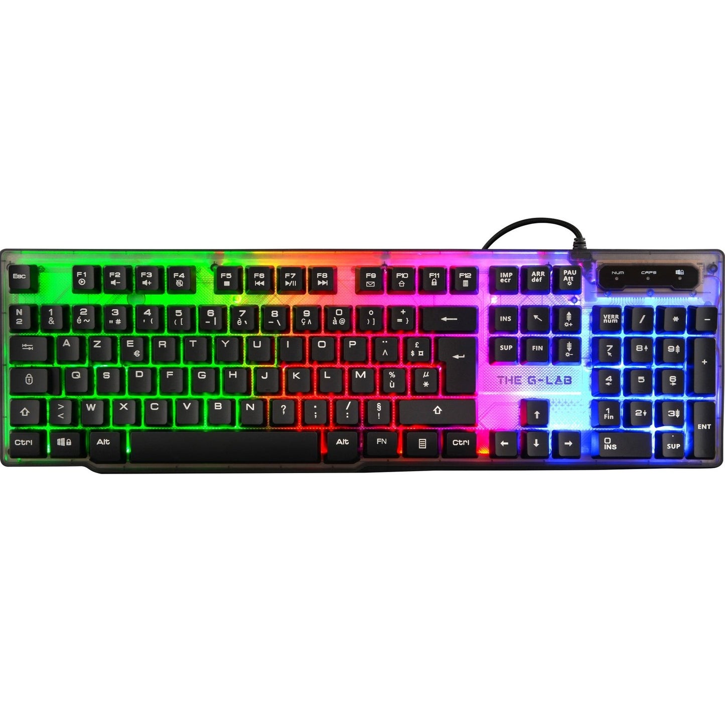 The G-Lab - Keyz Neon teclado USB QWERTY Español Negro