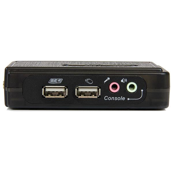 StarTech.com - Juego de Conmutador KVM de 2 puertos con todo incluido - USB - Audio y Vídeo VGA