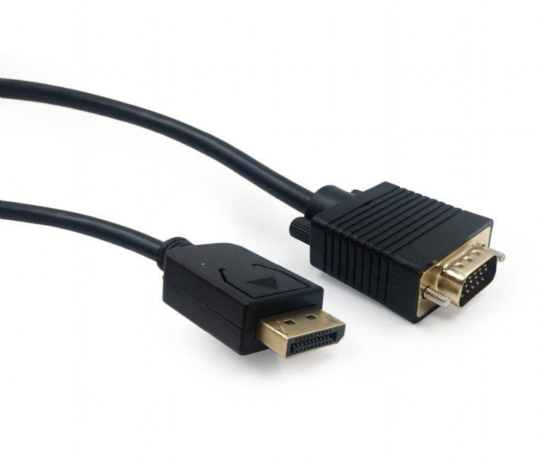 Gembird - CCP-DPM-VGAM-6 adaptador de cable de vídeo 1 8 m VGA (D-Sub) DisplayPort Negro