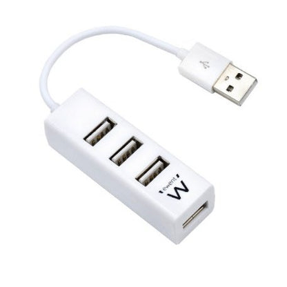 Ewent - EW1122 hub de interfaz USB 2.0 Blanco