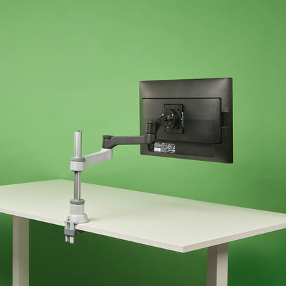 R-Go Tools - Brazo de monitor R-Go Zepher Single  para un monitor  ajustable  capacidad de carga de 0-8 Kg  100% circular  negro