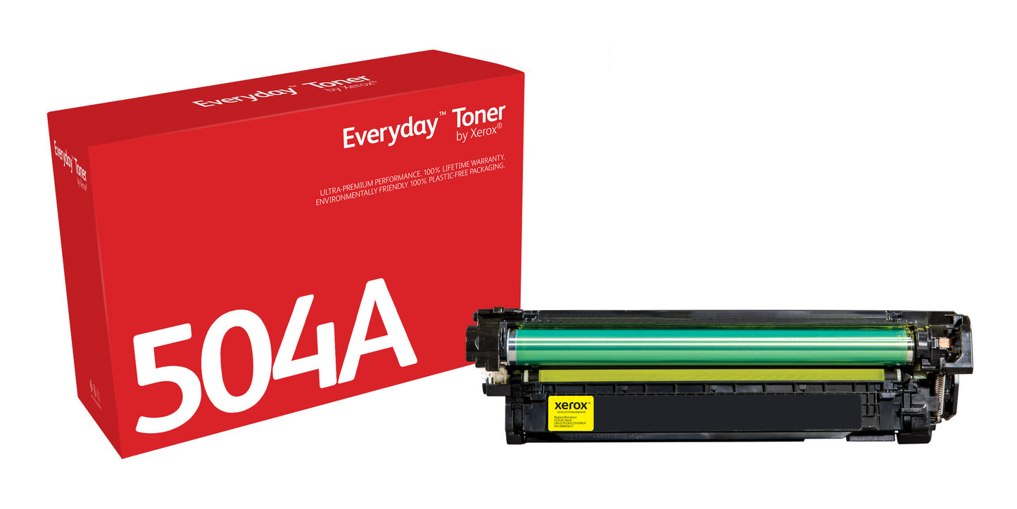 Everyday El tóner ™ Amarillo de Xerox es compatible con HP 504A (CE252A), Capacidad estándar