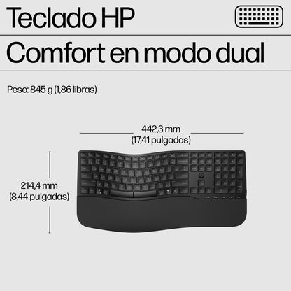 HP - 685 Comfort Dual-Mode Keyboard and Mouse Combo