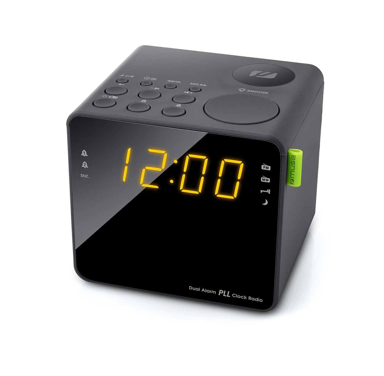 Muse - M-187CR radio Reloj Digital Negro