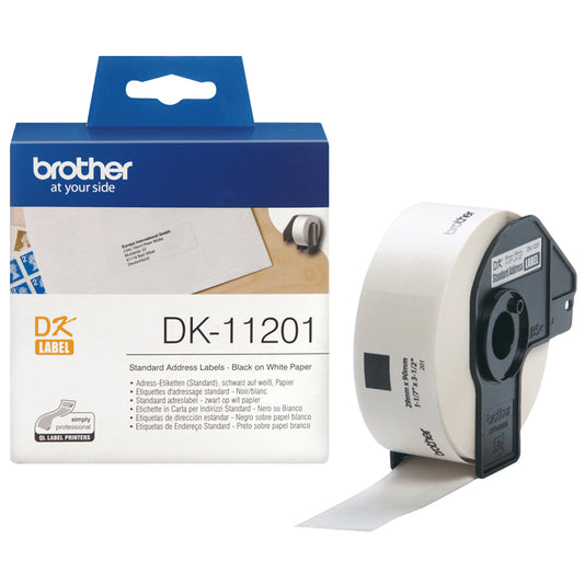 Brother - DK-11201 cinta para impresora de etiquetas Negro sobre blanco