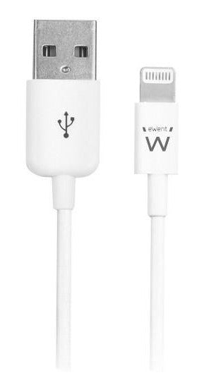 Ewent - EW9902 cable de conector Lightning 2 m Blanco