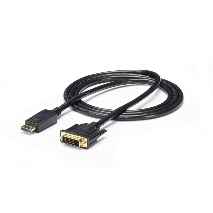 StarTech.com - Cable 1 8m Adaptador de Vídeo DisplayPort a DVI - Conversor DP - Hasta 1920x1200 - Pasivo