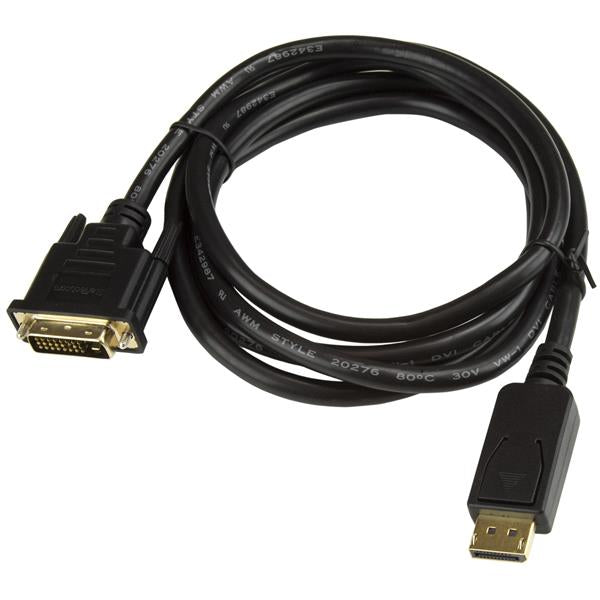 StarTech.com - Cable 1 8m Adaptador de Vídeo DisplayPort a DVI - Conversor DP - Hasta 1920x1200 - Pasivo