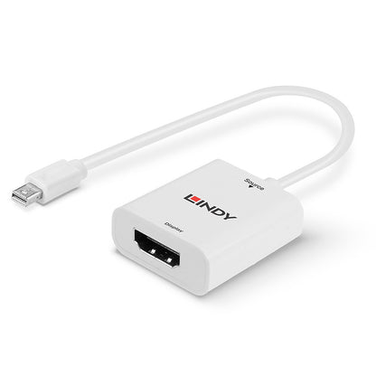 Lindy - 41069 adaptador de cable de vídeo Mini DisplayPort HDMI tipo A (Estándar) Blanco