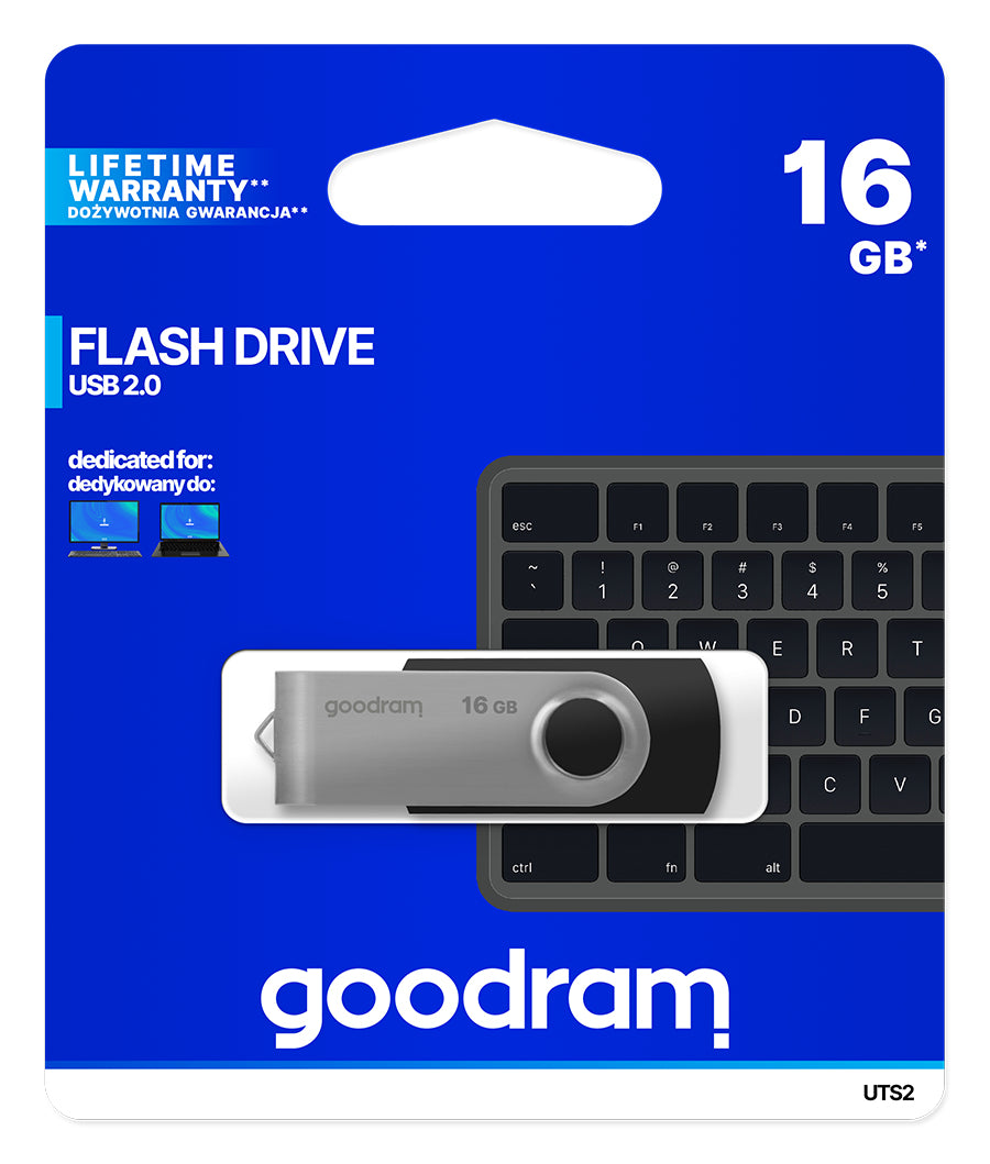 Goodram - UTS2 unidad flash USB 16 GB USB tipo A 2.0 Negro