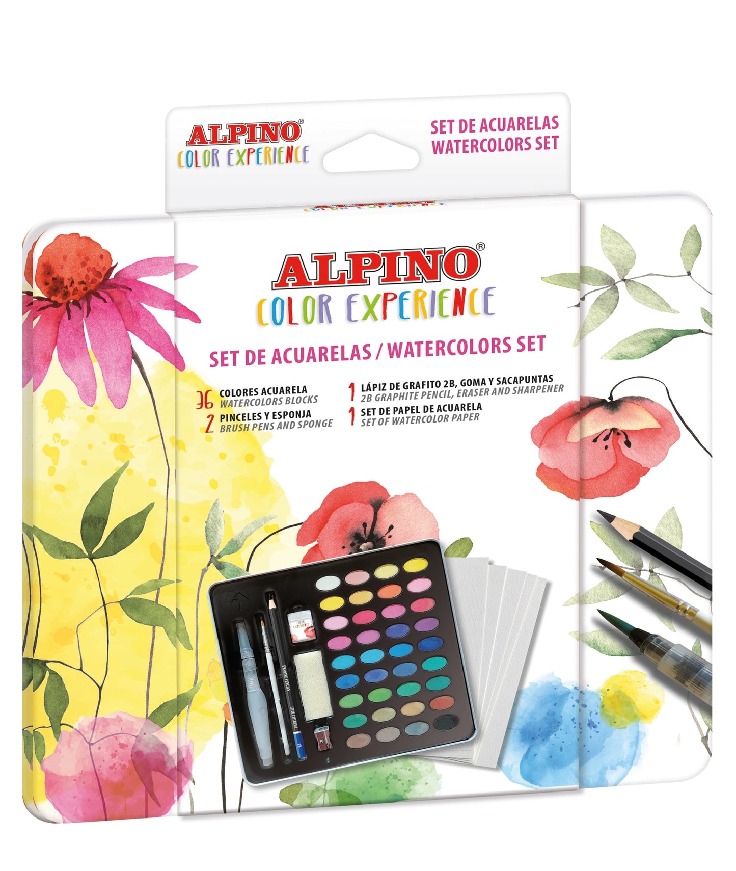 Alpino - AQ001036 pintura a base de agua Multi Paleta 36 pieza(s)