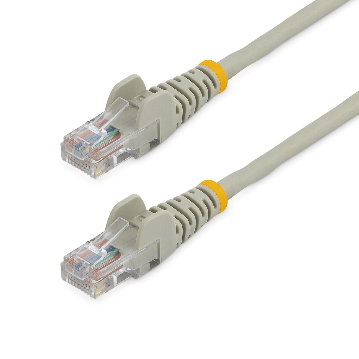 StarTech.com - Cable de Red de 0 5m Gris Cat5e Ethernet RJ45 sin Enganches