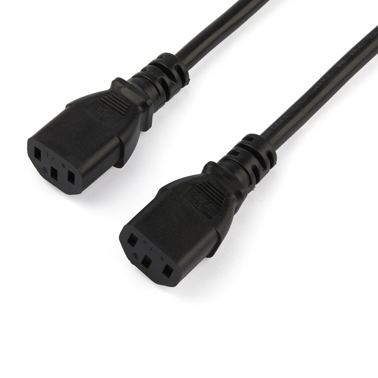 StarTech.com - Cable de 2m de Alimentación en Y para Ordenador  18AWG  EU Schuko a 2x C13  10A 250V  Cable de Alimentación de CA de Repuesto  para Impresora  para Monitor  UL