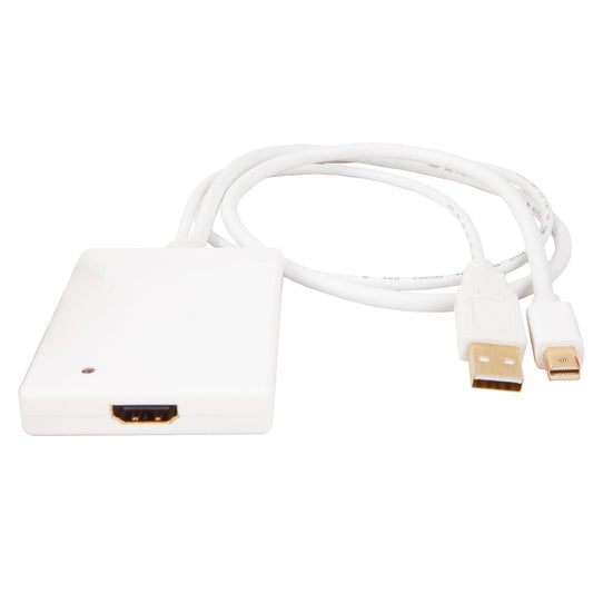 Urban Factory - CBB21UF adaptador de cable de vídeo Mini DisplayPort + USB Type-A HDMI tipo A (Estándar) Blanco