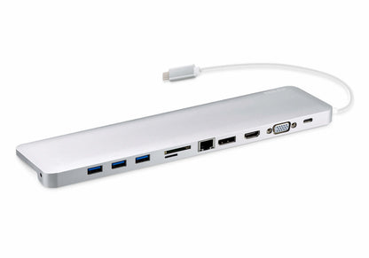 ATEN - Docking station USB-C multipuerto con power pass-through