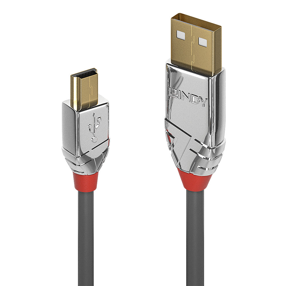 Lindy - 36635 cable USB USB 2.0 7 5 m USB A Mini-USB B Gris