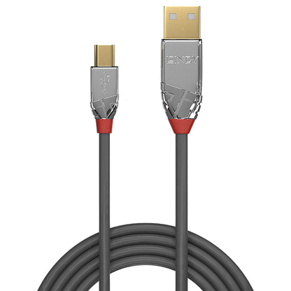 Lindy - 36635 cable USB USB 2.0 7 5 m USB A Mini-USB B Gris