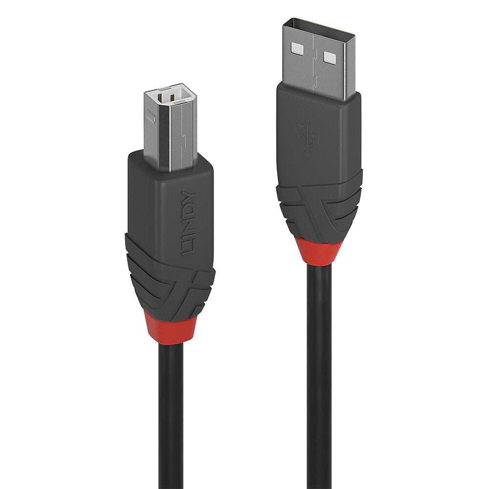 Lindy - 36676 cable USB USB 2.0 7 5 m USB A USB B Negro