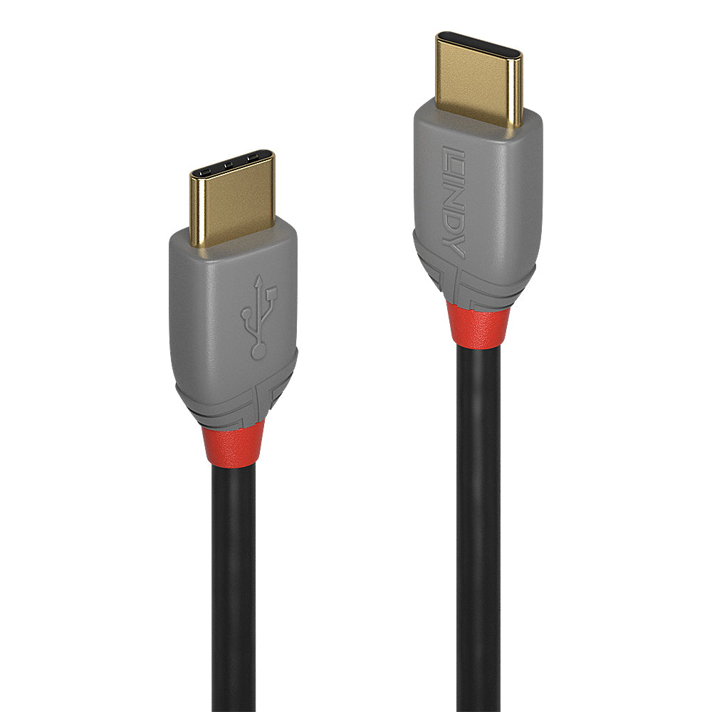 Lindy 36871 cable USB USB 2.0 1 m USB C Negro, Gris