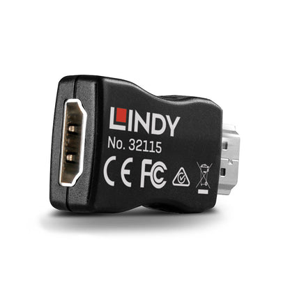 Lindy - 32115 cambiador de género para cable HDMI Negro