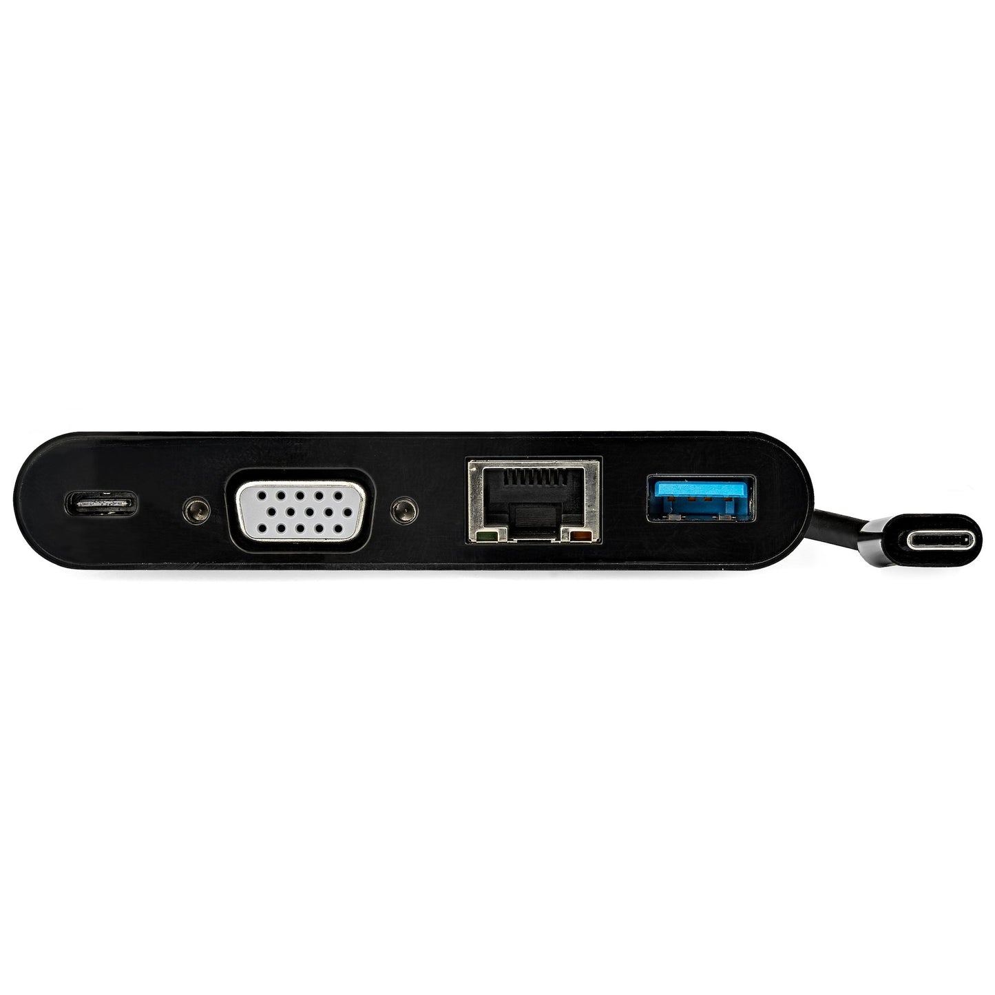 StarTech.com - Docking Station USB-C para Portátiles - Mini Replicador de Puertos para Monitor VGA 1080p - Entrega de Alimentación de 60W Passthrough - USB 3.1 Gen 1 Tipo-A 5Gbps  Gigabit Ethernet - Adaptador Multipuertos USB Tipo C