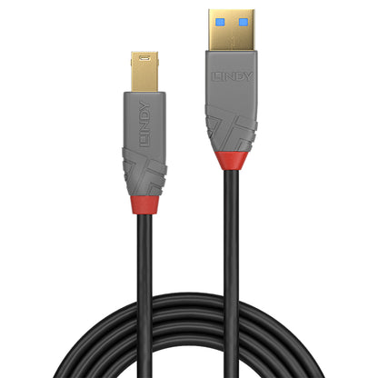 Lindy - 36740 cable USB USB 3.2 Gen 1 (3.1 Gen 1) 0 5 m USB A USB B Negro