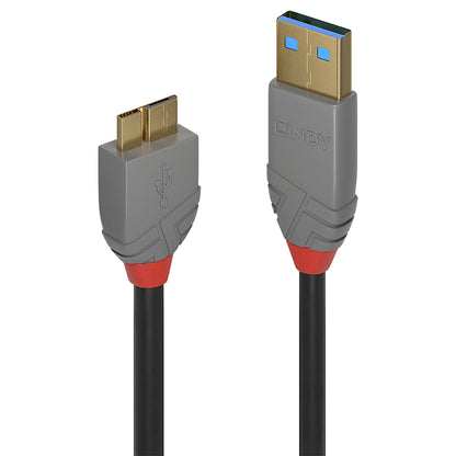 Lindy - 36768 cable USB USB 3.2 Gen 1 (3.1 Gen 1) 3 m USB A Micro-USB B Negro