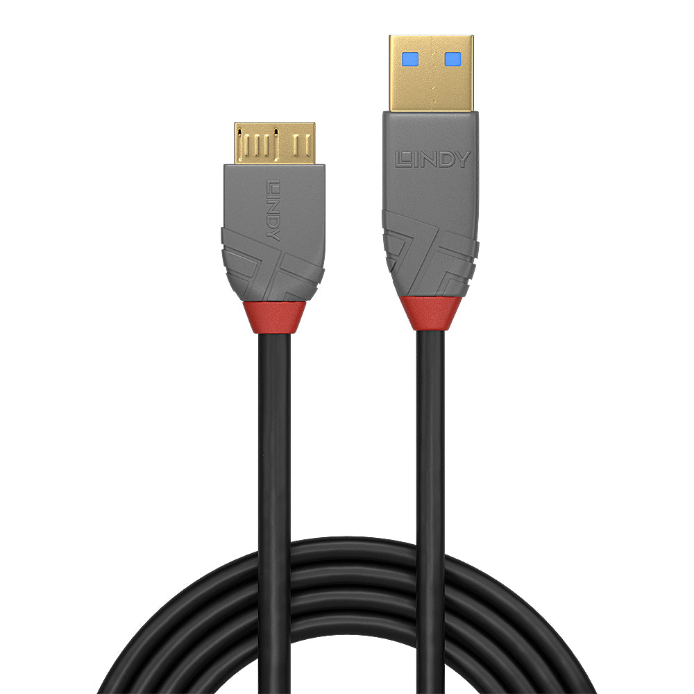 Lindy - 36768 cable USB USB 3.2 Gen 1 (3.1 Gen 1) 3 m USB A Micro-USB B Negro