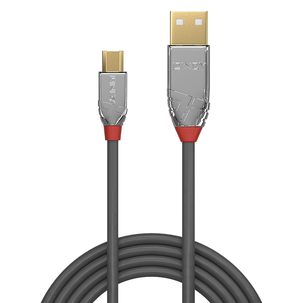 Lindy - 36653 cable USB USB 2.0 3 m USB A Micro-USB B Gris