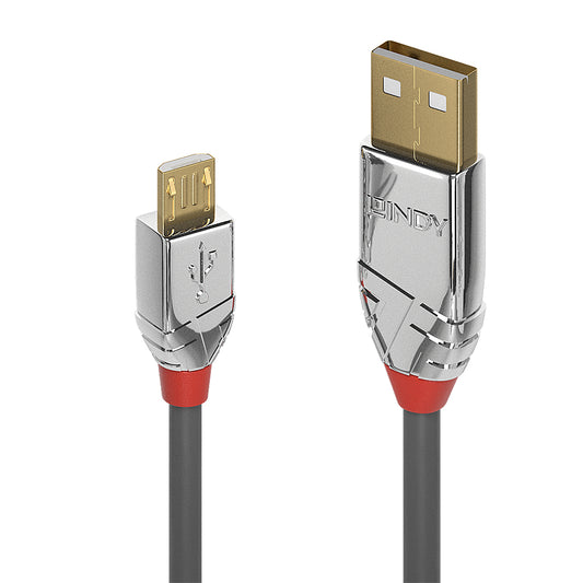 Lindy - 36654 cable USB USB 2.0 5 m USB A Micro-USB B Gris