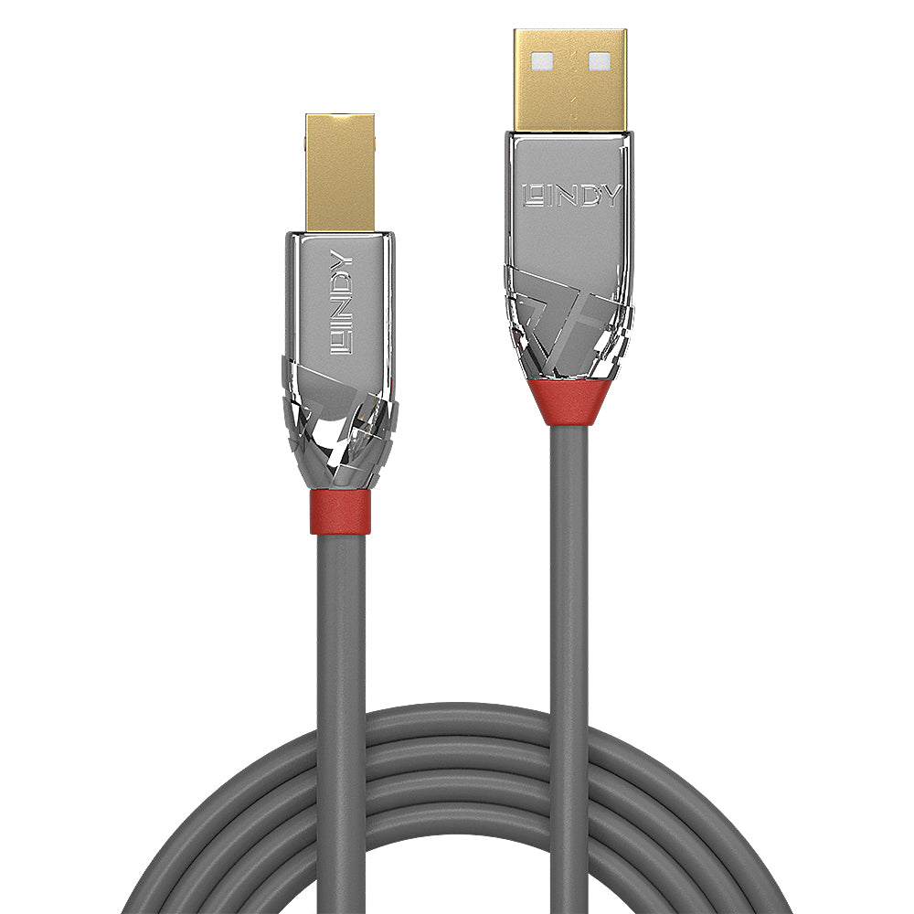 Lindy - 36644 cable USB USB 2.0 5 m USB A USB B Gris