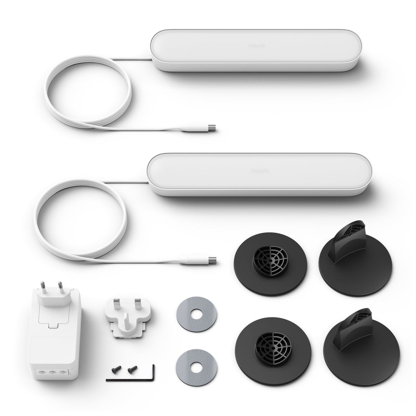 Philips by Signify - Hue White and Color ambiance Pack doble barra de luces Play