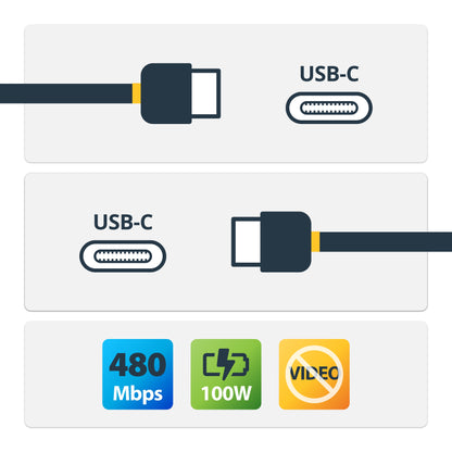 StarTech.com - Cable 4m USB-C a USB-C con capacidad para Entrega de Alimentación de 5A - USB Tipo C - Cable de Carga USBC - USB 2.0 - Blanco