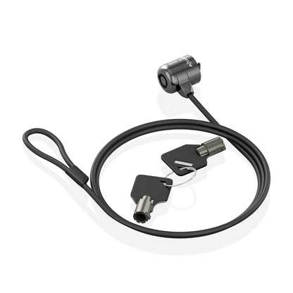 AISENS - Cable de seguridad con cerradura de llave para ordenador  monitor  portátil 1.5m