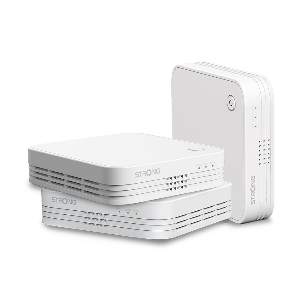 Strong - WI-FI MESH HOME TRIO PACK 1200 Doble banda (2 4 GHz / 5 GHz) Wi-Fi 5 (802.11ac) Blanco 3 Interno