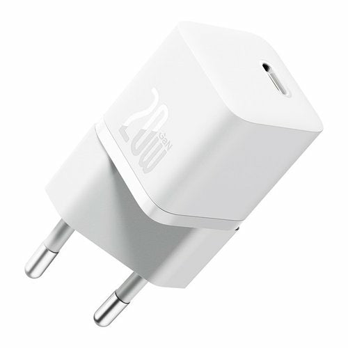 Baseus - Gan5 Fast Charger(Mini) 1C 20W Smartphone  Universal Blanco Corriente alterna Carga rápida Interior